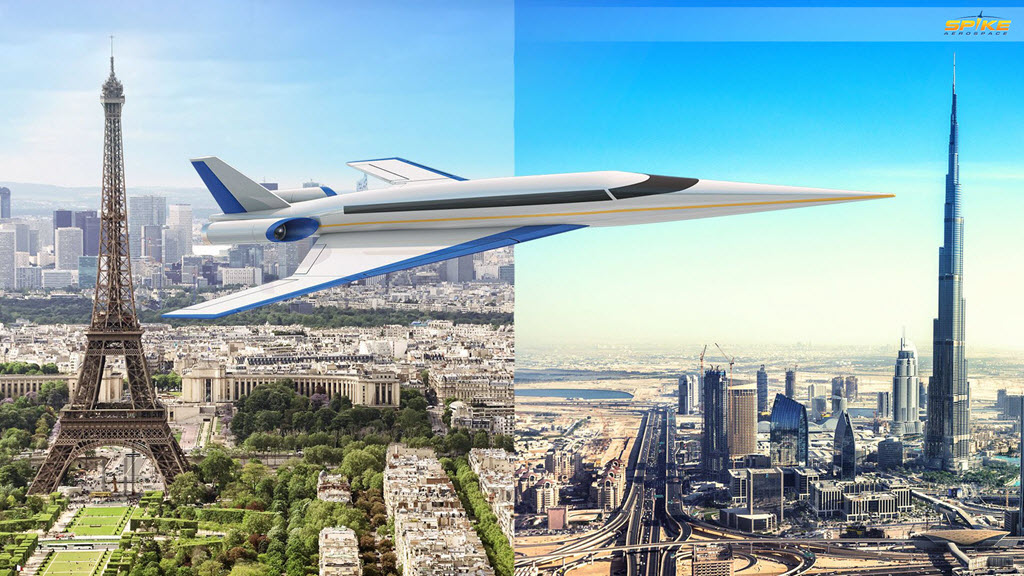 Spike S-512 travels from Paris to Dubai
